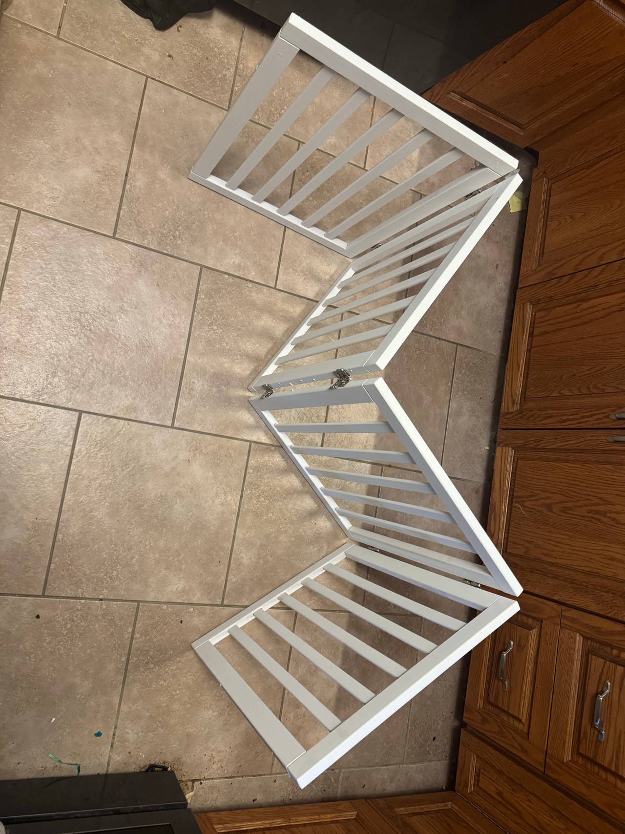 Freestanding Folding Wood Pet Gate