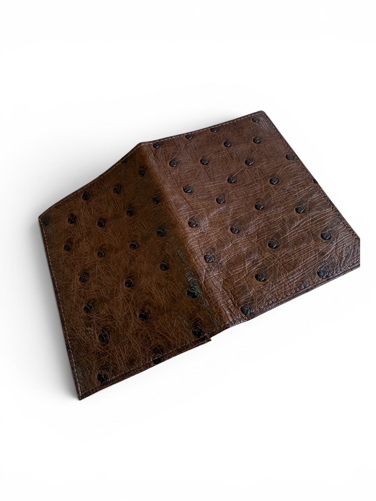 Ostrich Leather Bifold Wallet