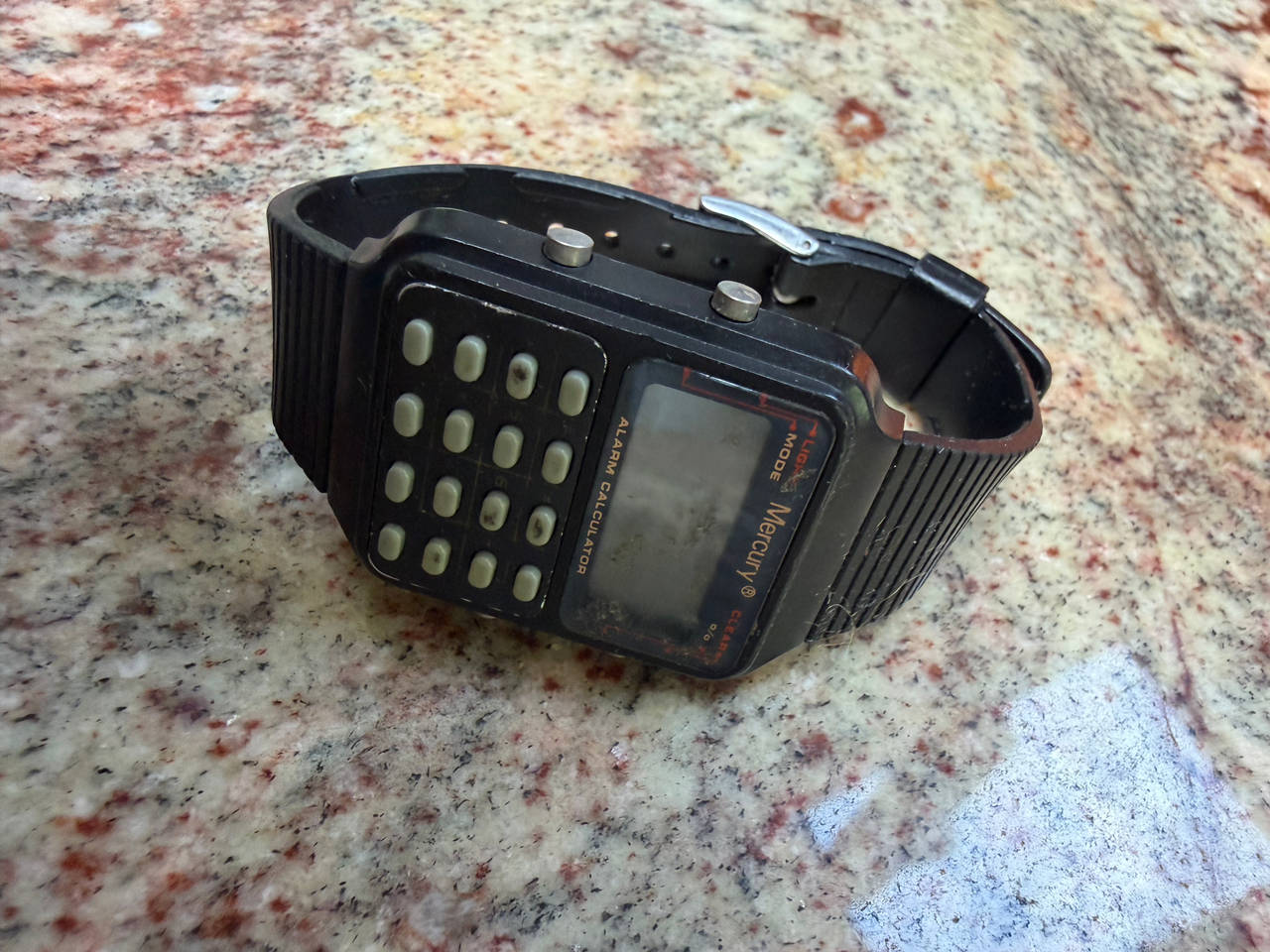 Mercury Vintage Digital Calculator Watch Untested