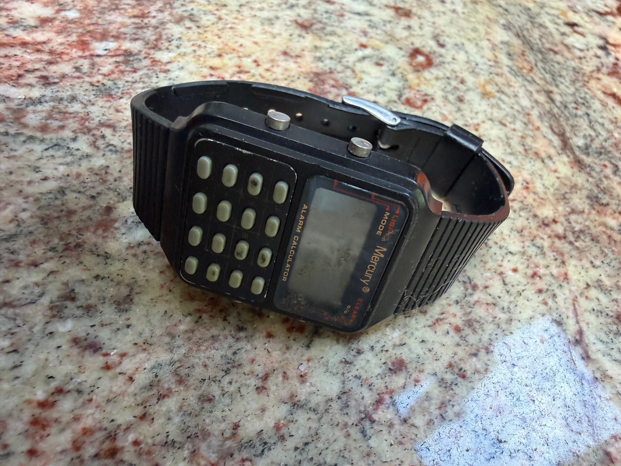 Mercury Vintage Digital Calculator Watch Untested