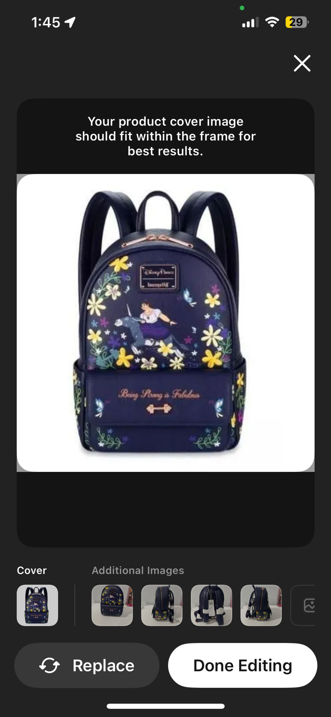 Loungefly Disney Luisa Encanto Floral Mini Backpack