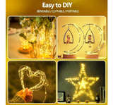 4-Pack Fairy Lights Battery Operated with Timer, Waterproof 16FT 50 LED String - Image 4