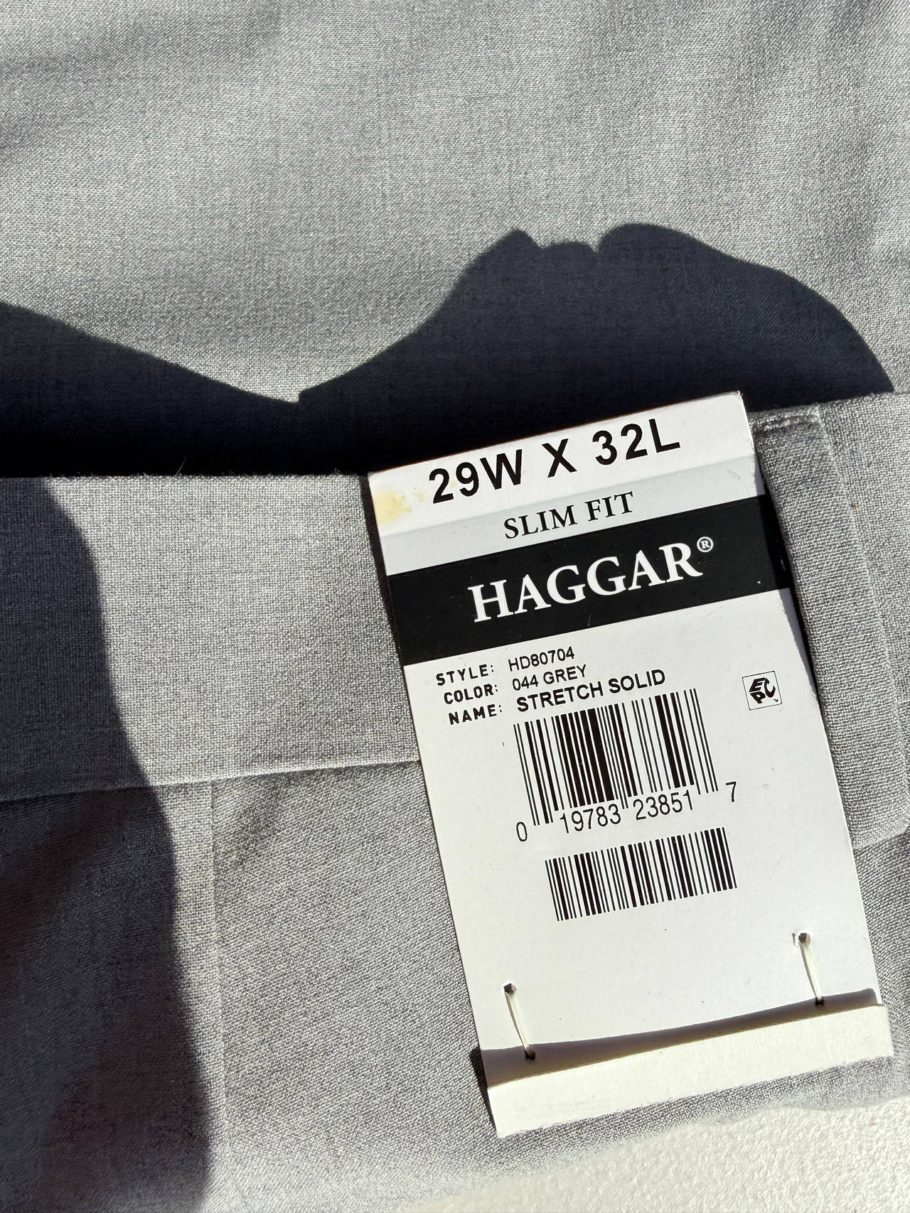 Haggar Men's Stretch Solid Slim Fit Dress Pants