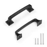 EZRENOVA Matte Black Cabinet Handles 96mm 10 Pack - Image 2