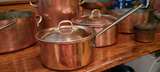 Vintage Copper Cookware Set - Image 7