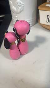 Vintage Pink Wood Poodle Salt and Pepper Shakers - Image 3