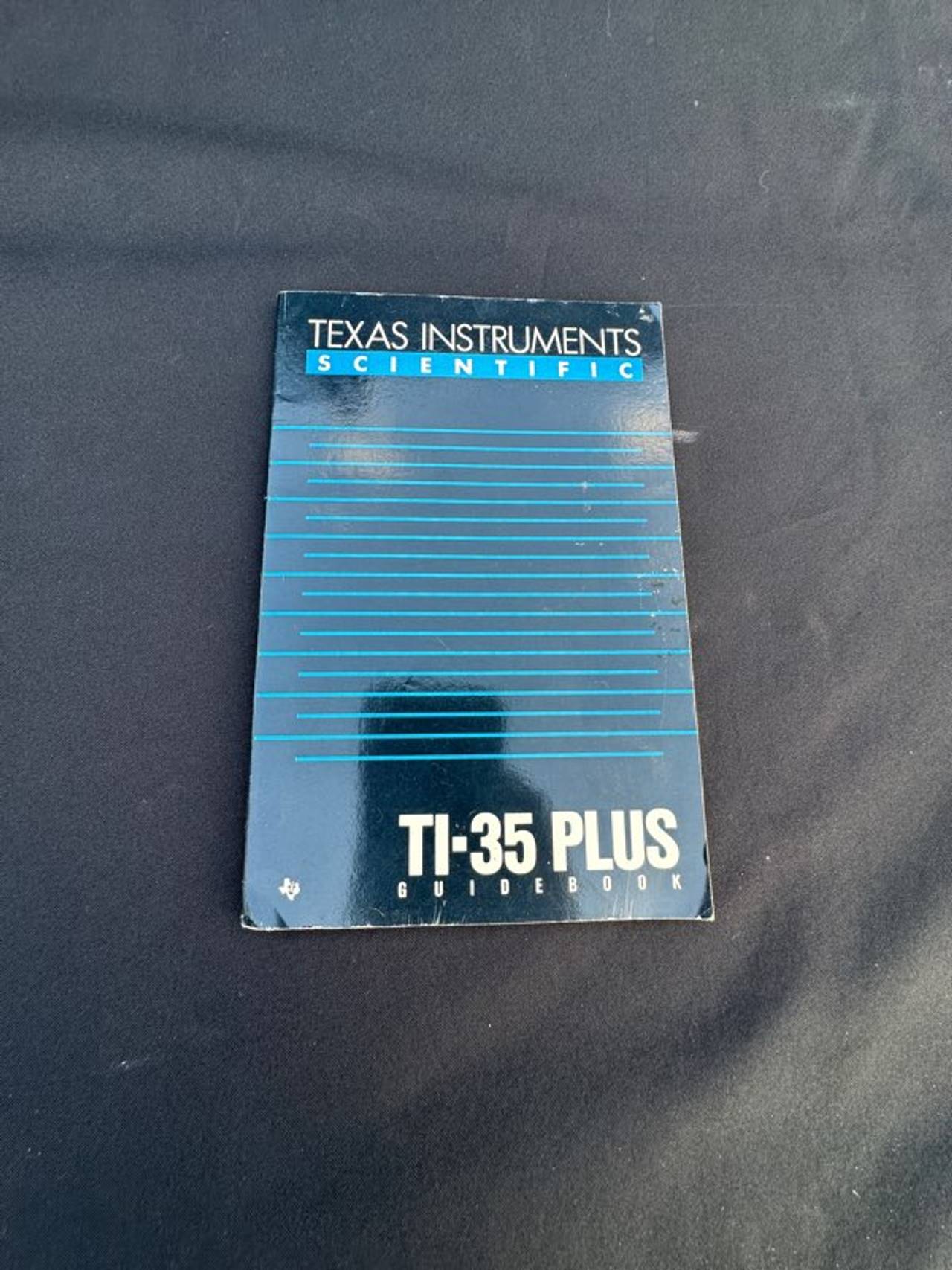 Texas Instruments TI-35 Plus Guidebook