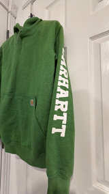 Carhartt Loose Fit Midweight Logo Sleeve Sweatshirt Green - Image 2