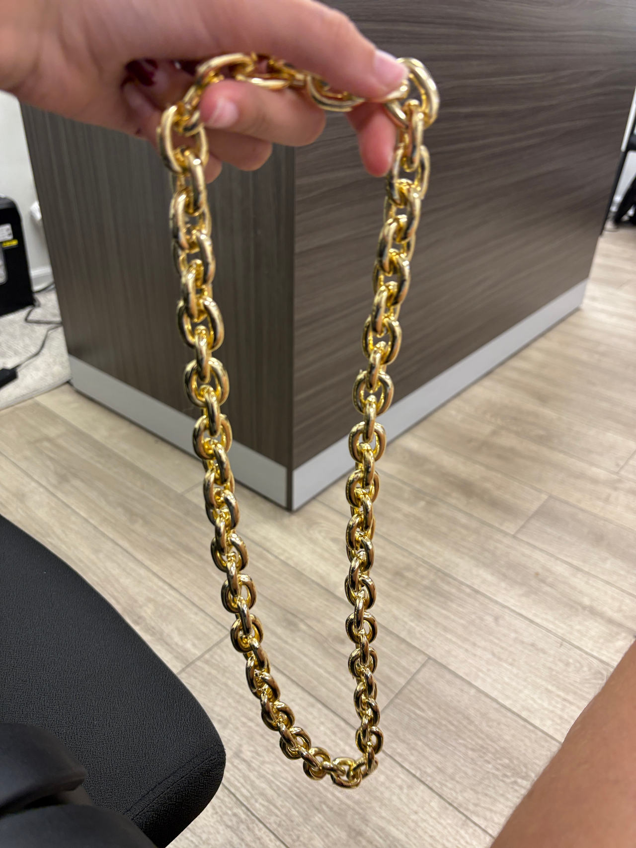 Gold-Tone Chunky Chain Necklace