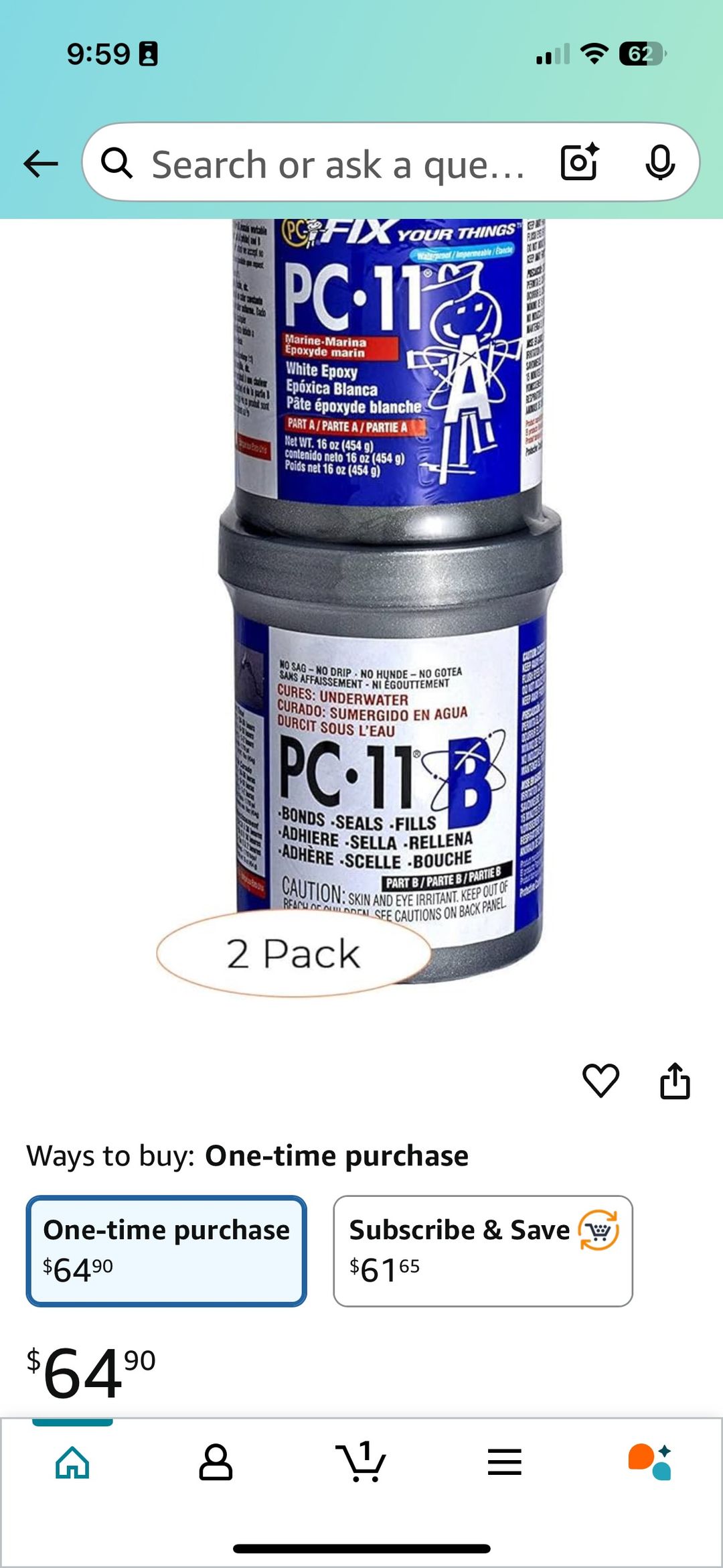 PC-11 Epoxy (popular for chest freezer cold plunge conversions)