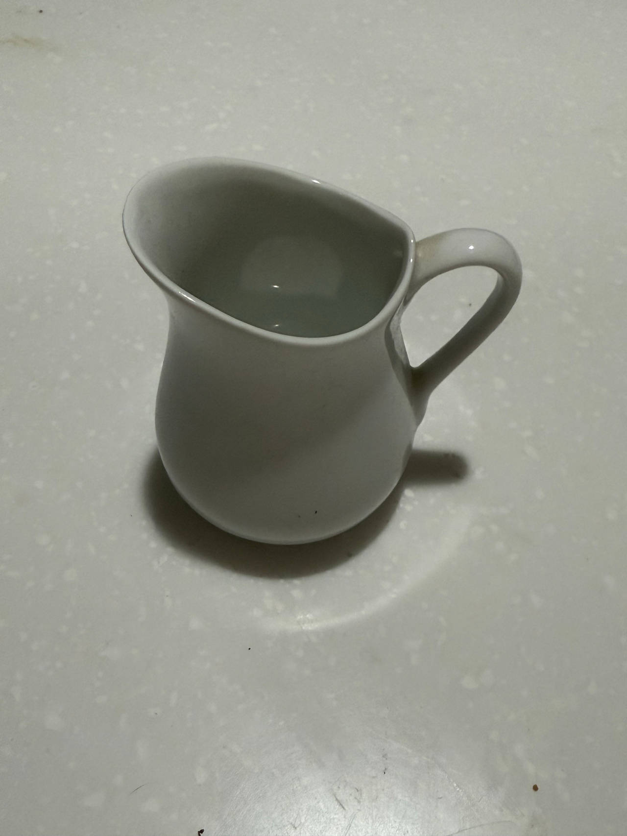 White Ceramic Creamer Pitcher