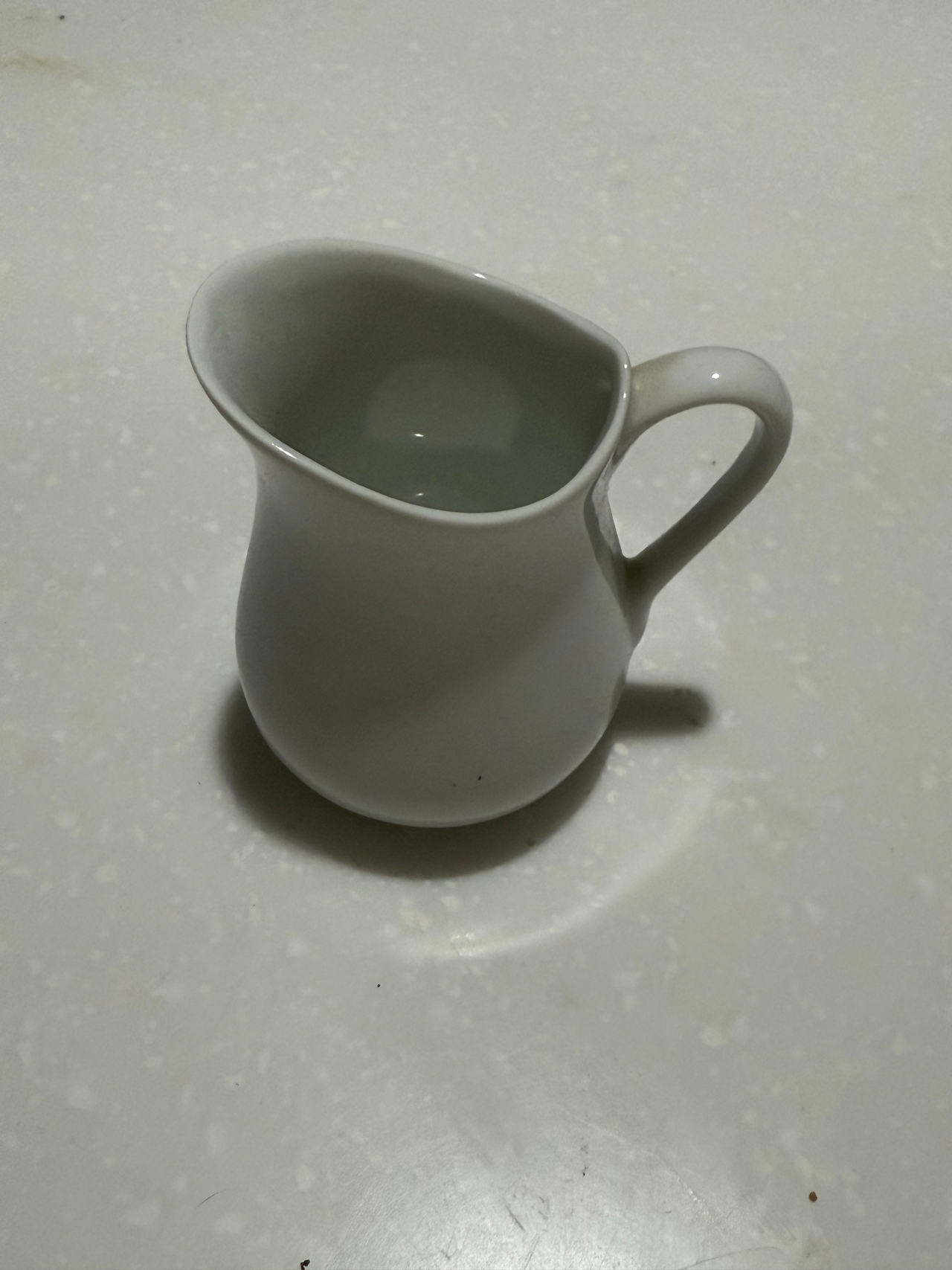 White Ceramic Creamer Pitcher