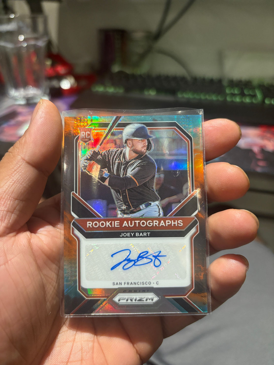 2021 Panini Prizm Rookie Autographs Joey Bart Baseball Card
