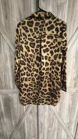 Forever 21 Leopard Print Button Down Shirt/dress size Medium - Image 3