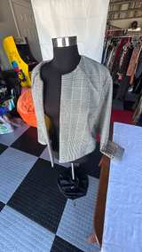 Women's topshop Glen Plaid Open Front Blazer - Image 2