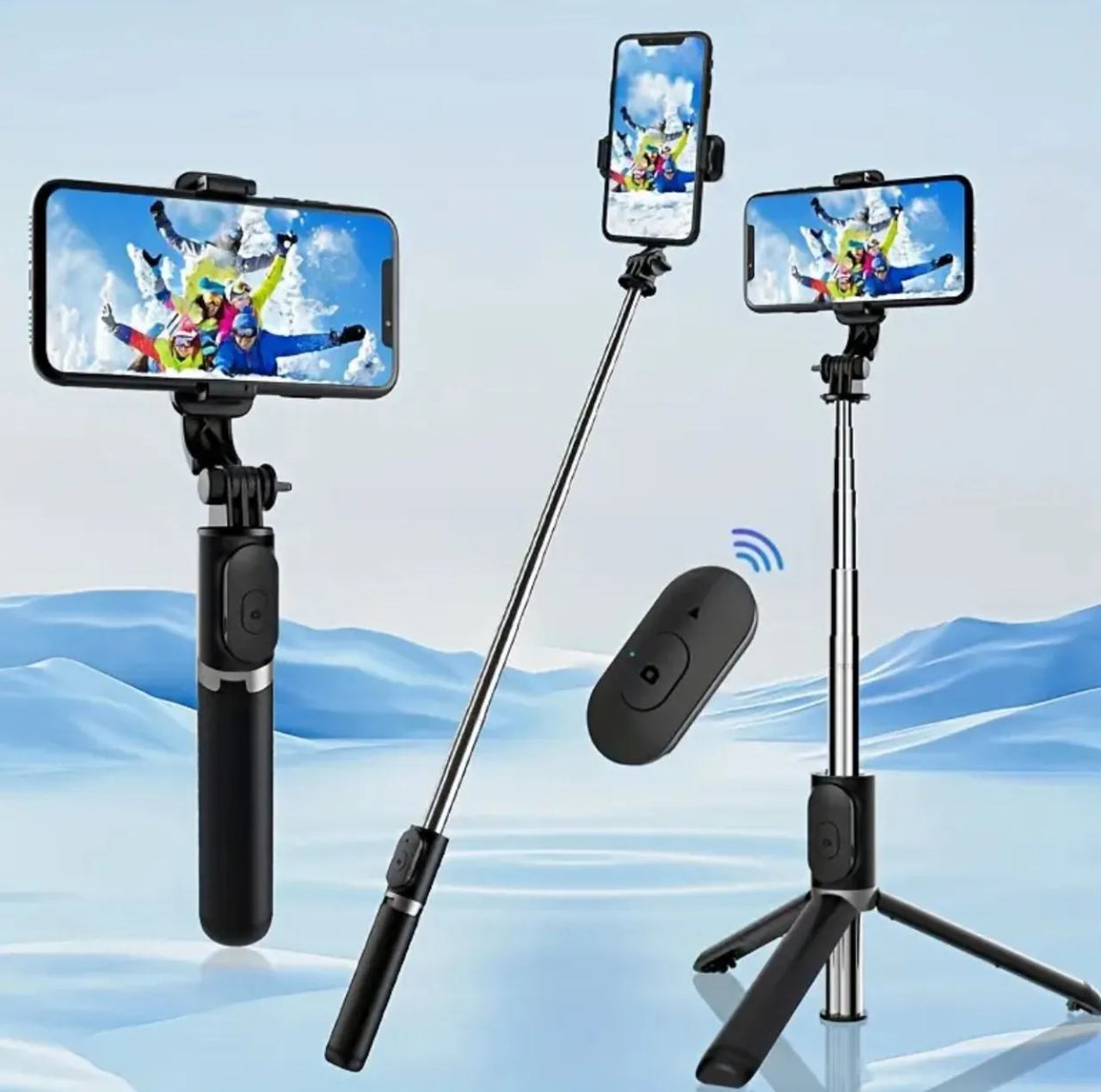 Selfie Stick Tripod with Wireless Remote