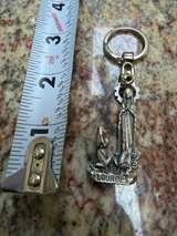 Vintage Our Lady of Lourdes Metal Keychain - Image 4