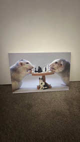 Funny Rat Chess Art Print - Image 2