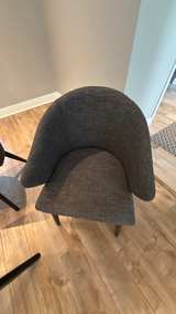 Modern Frosted Glass Dining Set with 4 Chairs - Image 3