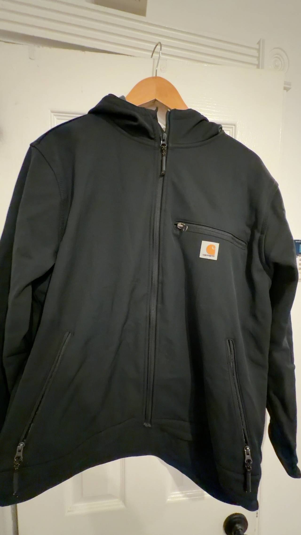 Carhartt Crowley Hooded Jacket Black Large 