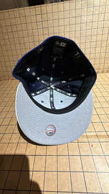 New Era Los Angeles Dodgers Satin Fitted Hat Blue 2022 All Star size 7 3/4 - Image 7
