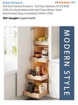 Draworia Pull Out Cabinet Drawer Solid Beechwood - Image 6