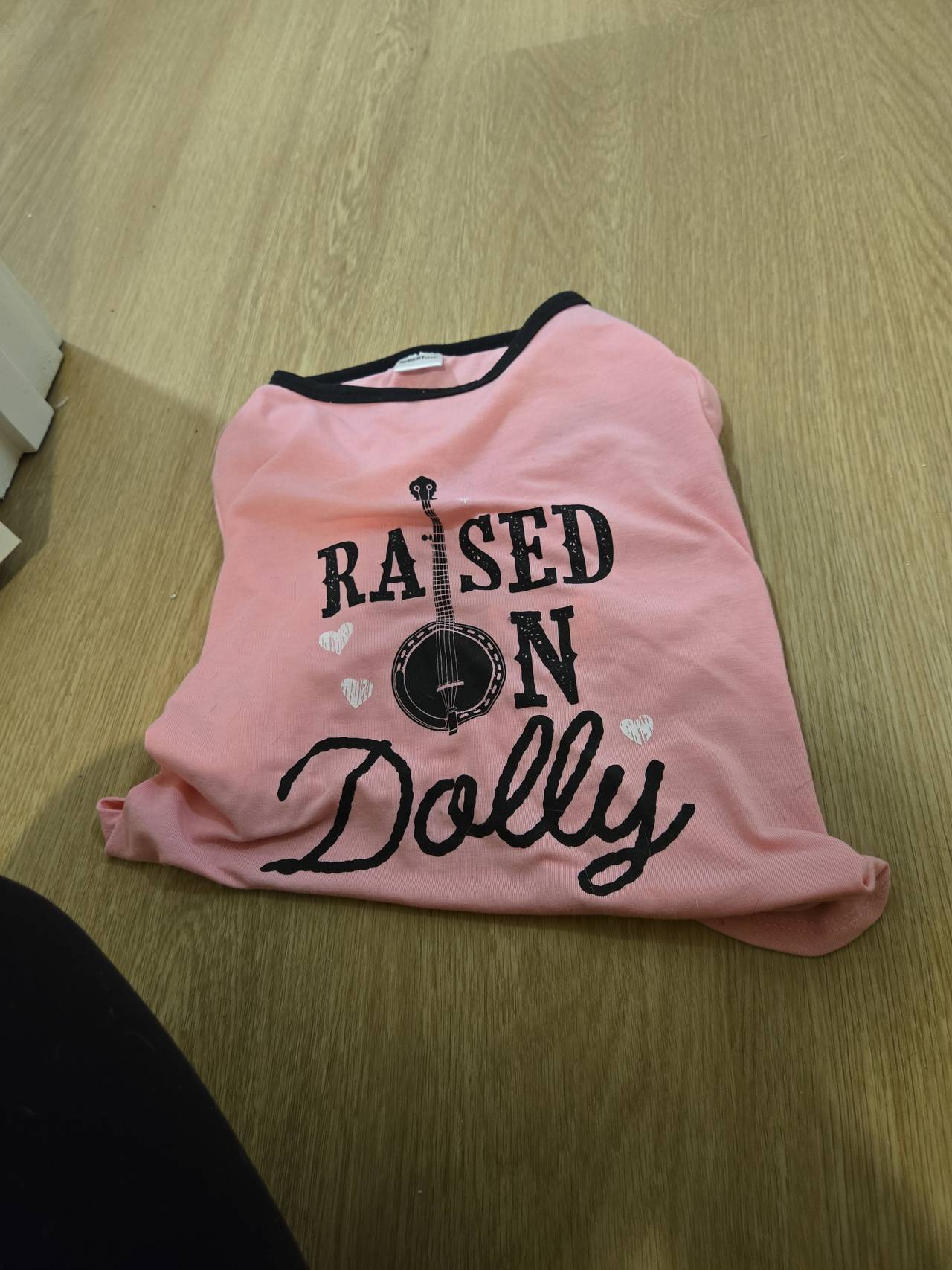 Dolly Parton Raised on Dolly Pink DOG T-Shirt  size Large