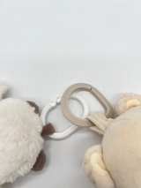 Baby Plush Stroller Clip Toy Lot Bear Puppy Teether Rattle Sensory Car Seat 2 Pc - Image 3