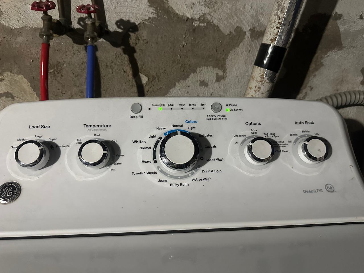 GE Top Load Washer with Deep Fill