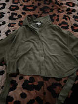 Button-Up Crop Top - Image 1