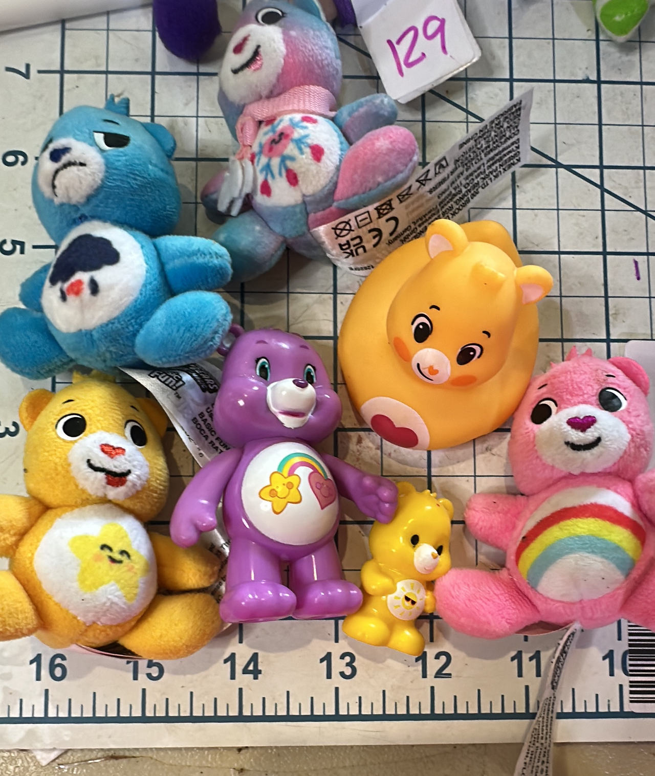 Care Bears Mini Figure and Plush Toy Lot