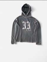MNML 33 Never Give Up Hooded Long Sleeve Tee - Image 1