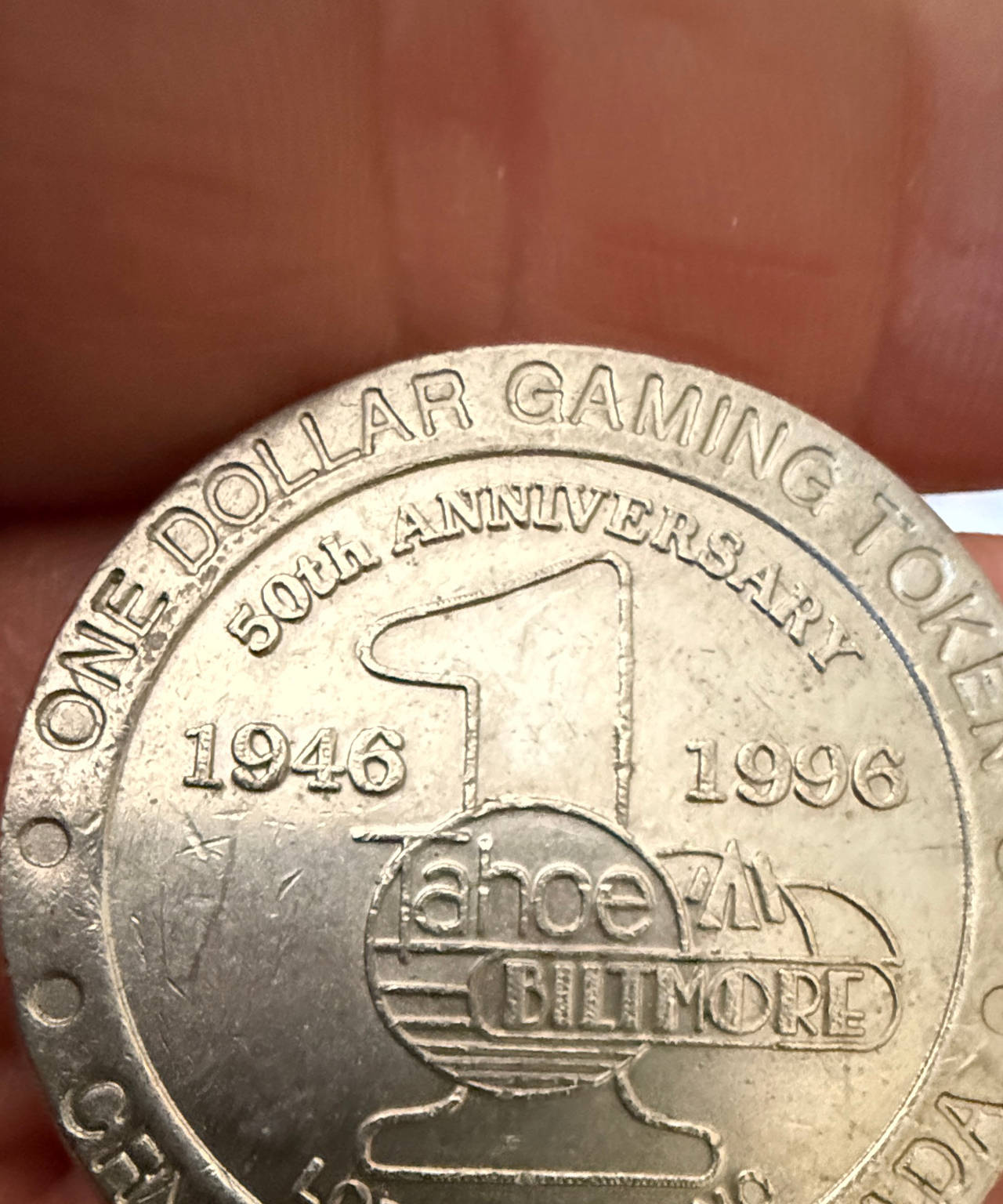 Tahoe Biltmore 50th Anniversary $1 Gaming Token