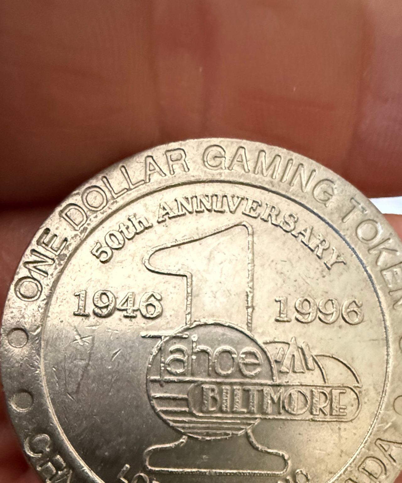 Tahoe Biltmore 50th Anniversary $1 Gaming Token
