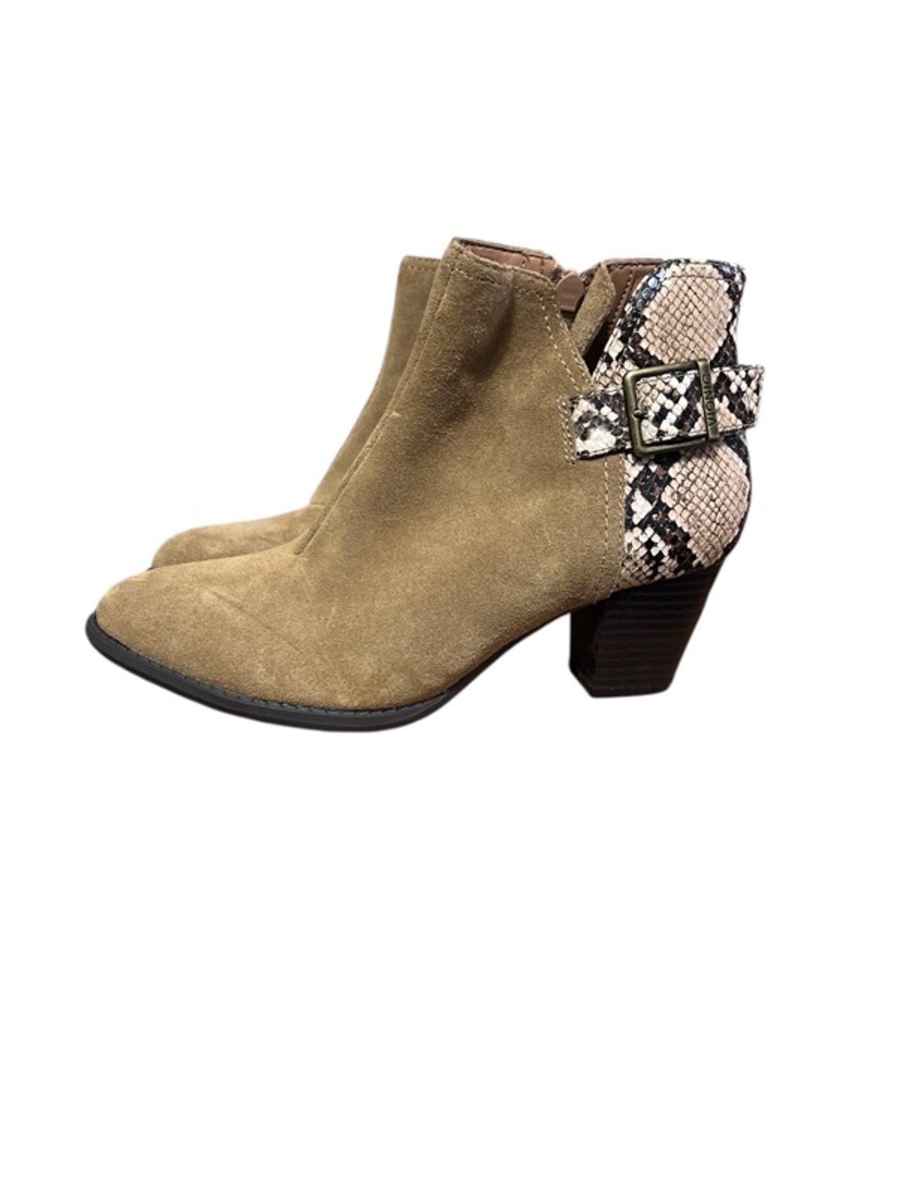 Vionic Naomi Snake Print Ankle Boots