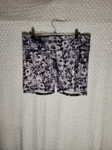 90 degrees - High Waisted Floral spandex Shorts sz L - Image 2