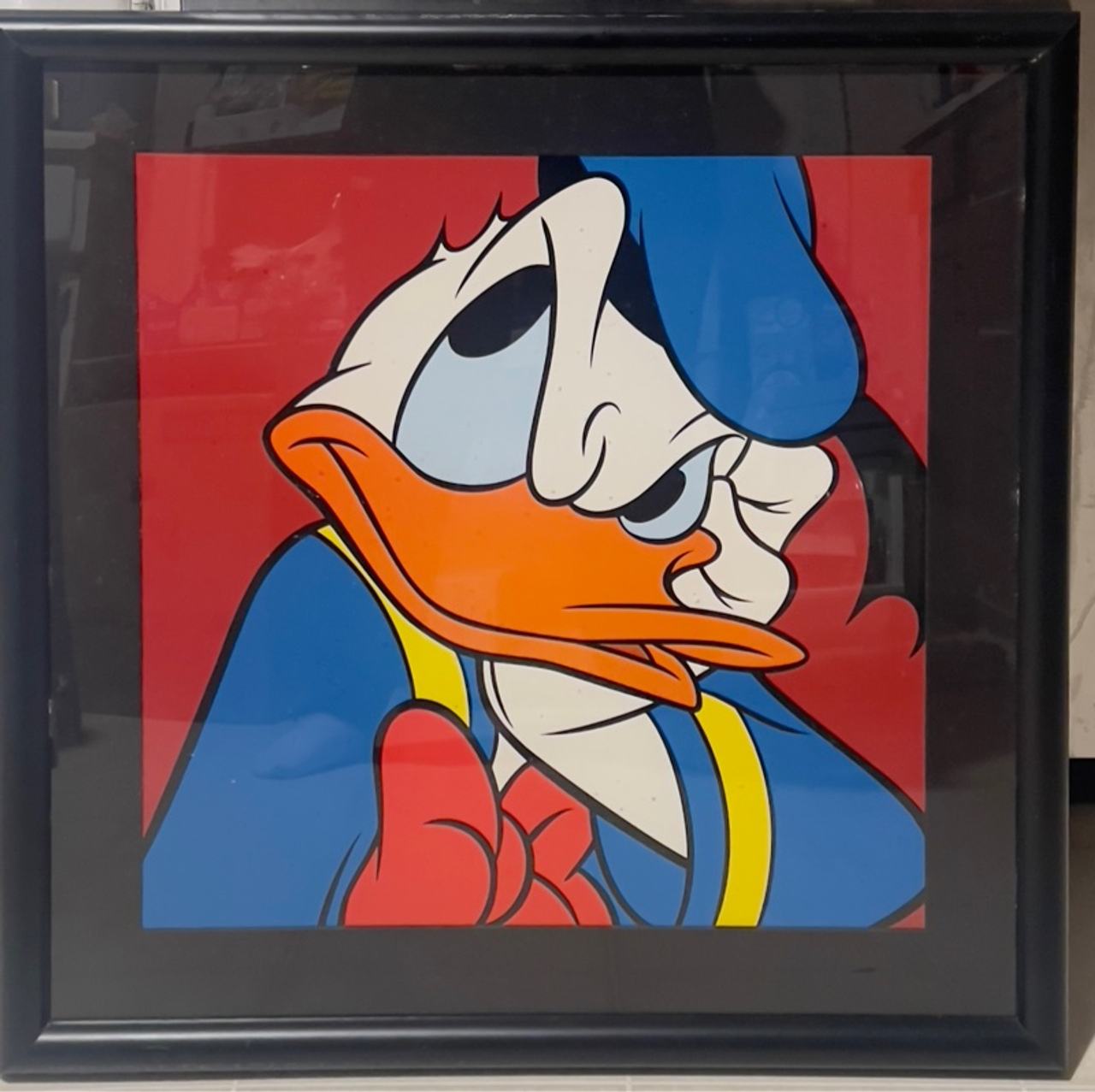 Disney Donald Duck Wooden Portrait