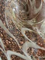 Murano Bullicante Gold Fleck Art Glass Bowl Large Centerpiece - Image 2
