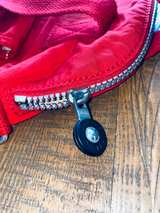Kipling Pahneiro Crossbody Bag Handbag with Ape Red Canvas  - Image 7