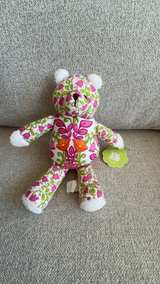 Vera Bradley Lilli Bell Baby Bear Plush Pink/Green Floral - Image 1