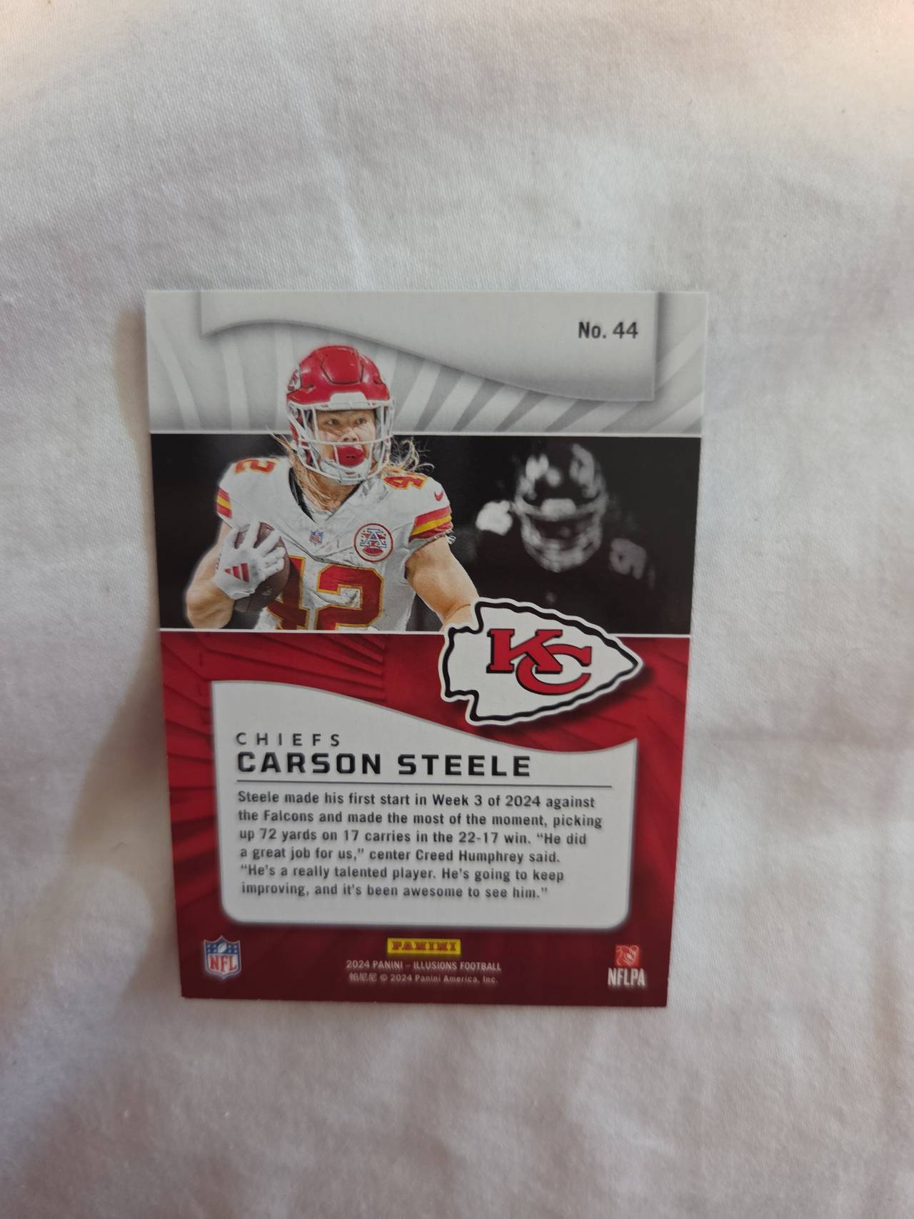 2024 Panini Illusions Carson Steele Rookie Card #192
