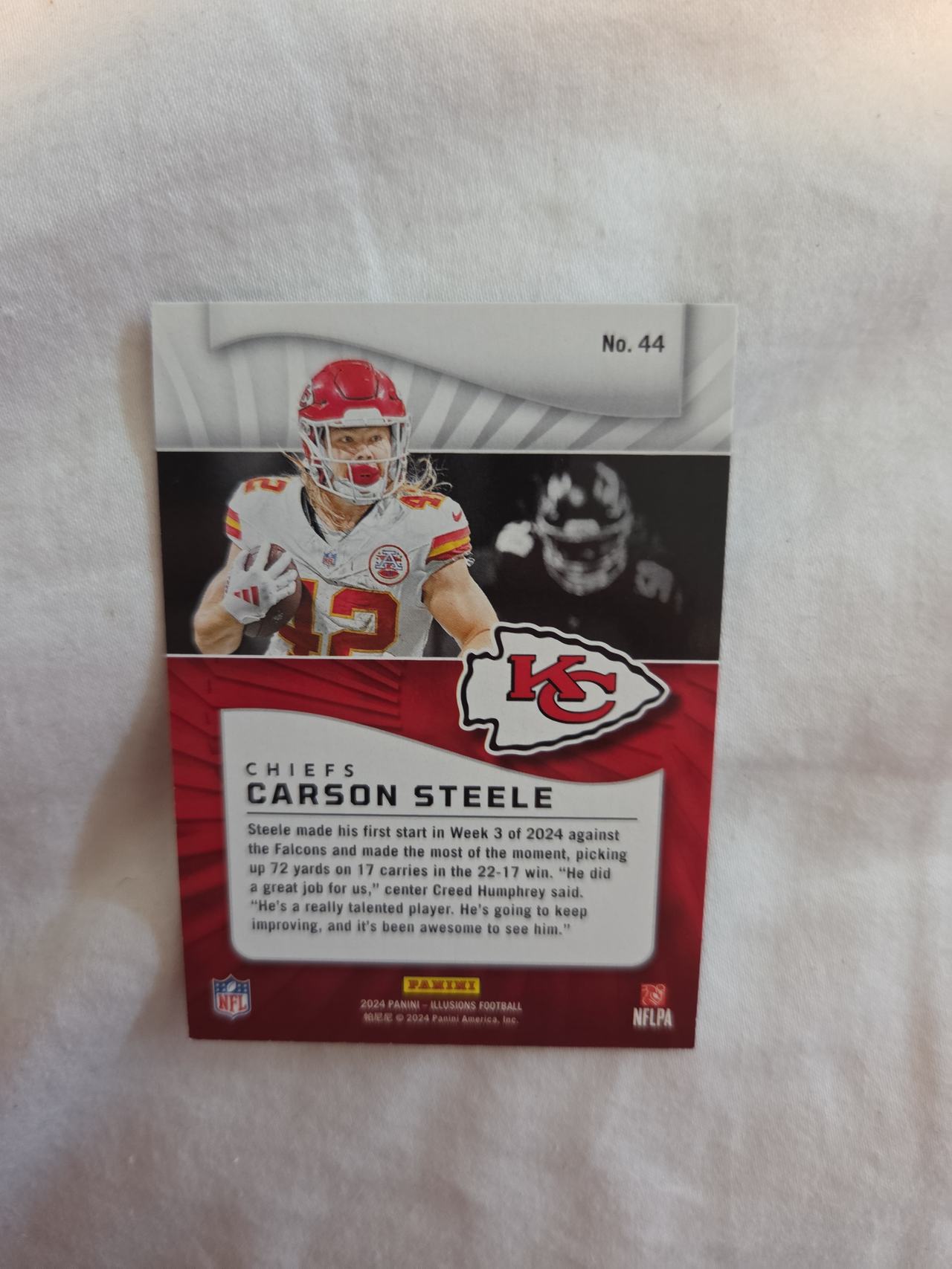 2024 Panini Illusions Carson Steele Rookie Card #192