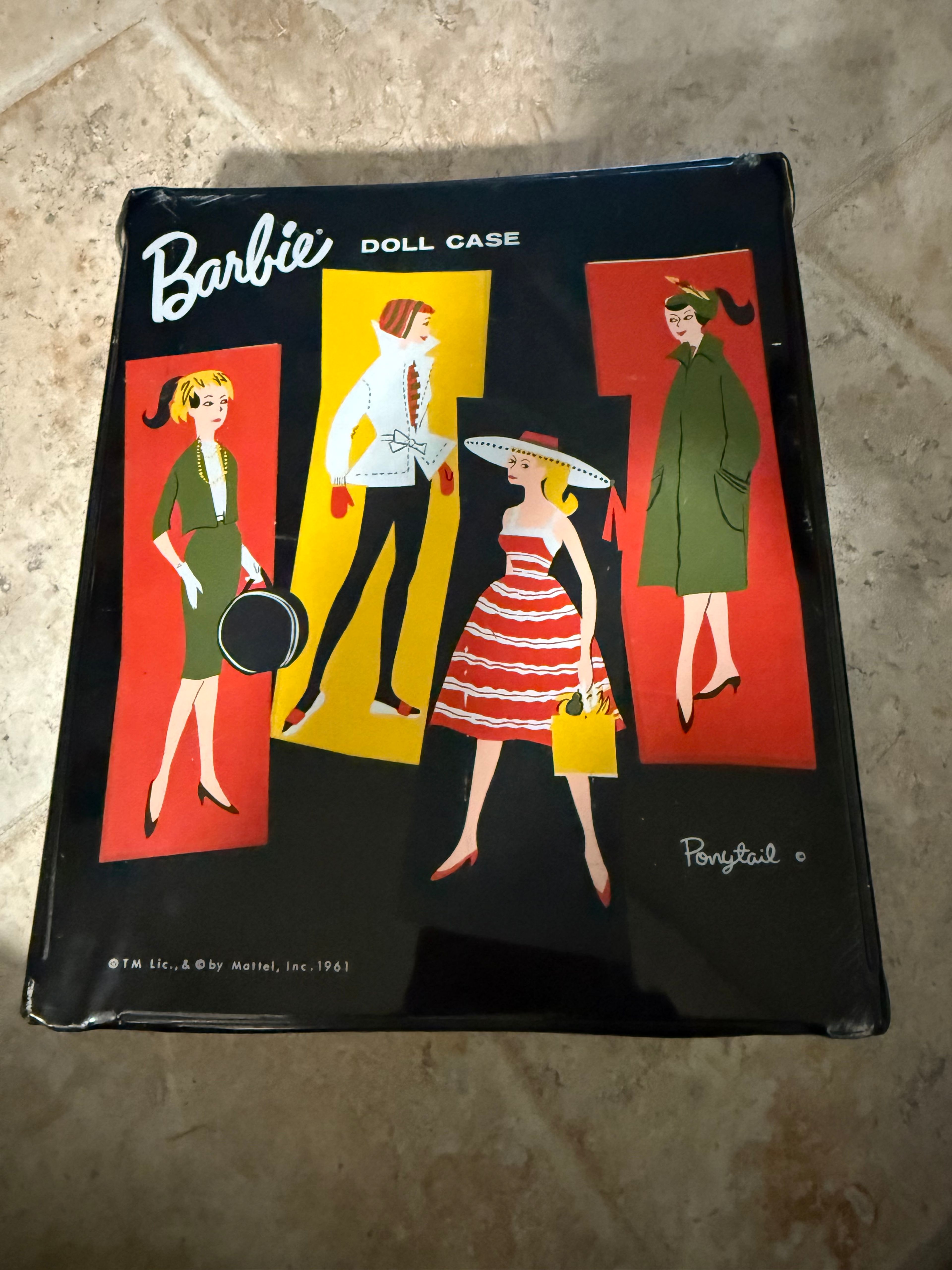Vintage 1960s Barbie Dolls with Original Doll Case and various accessories - Image 2