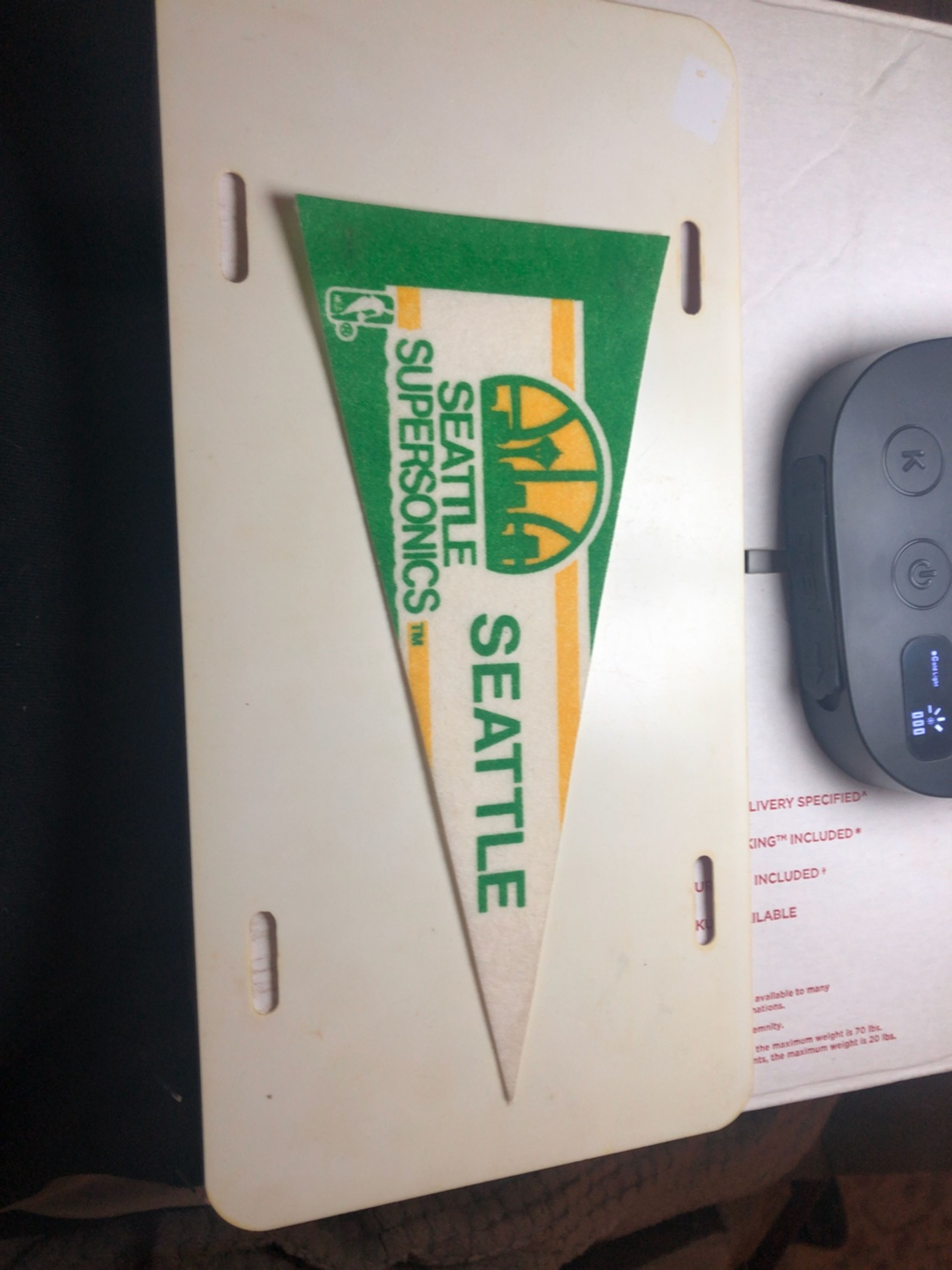 WinCraft Seattle Supersonics Vintage Retro NBA Pennant Flag