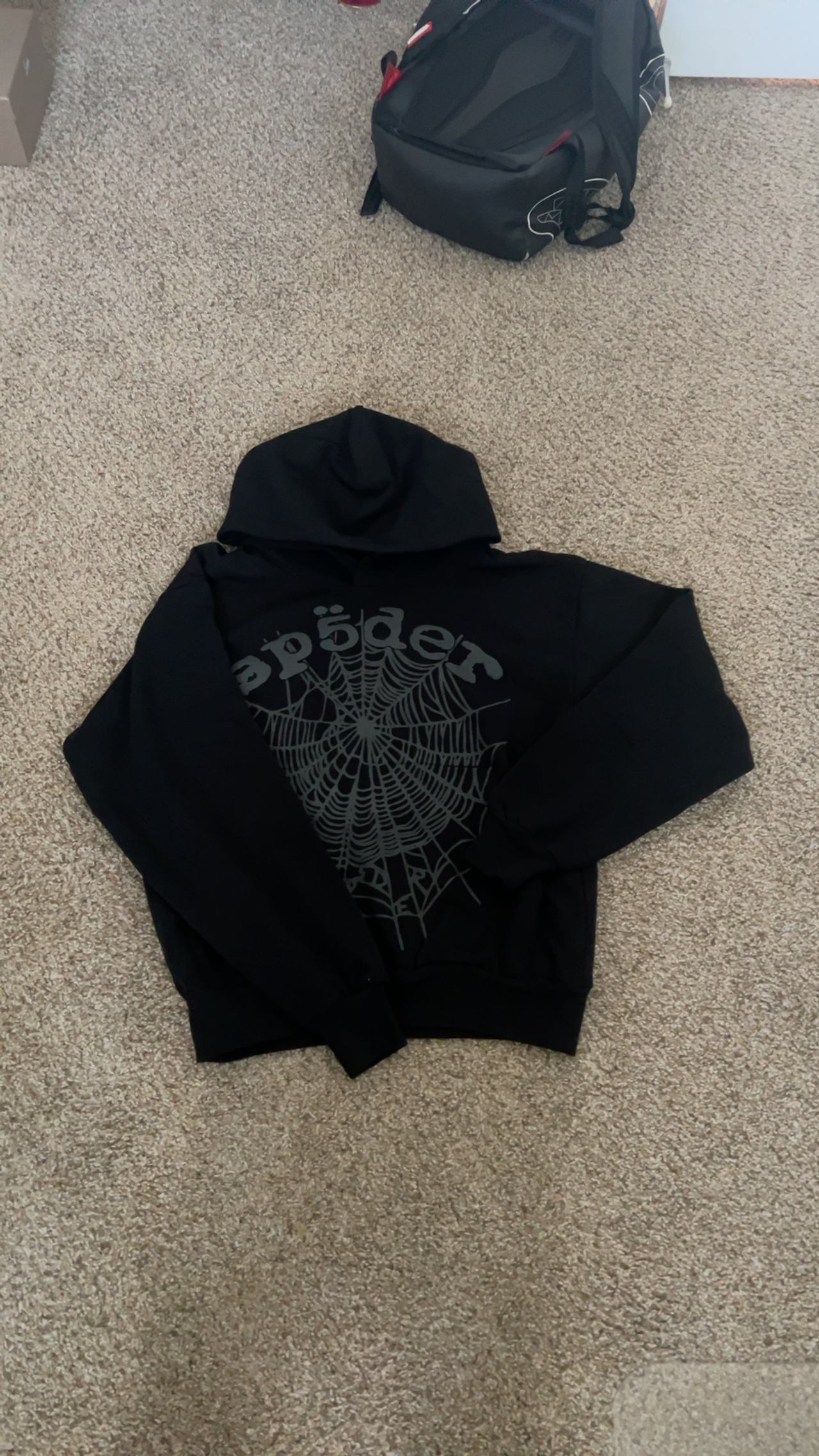 Sp5der Phantom Web Hoodie Black