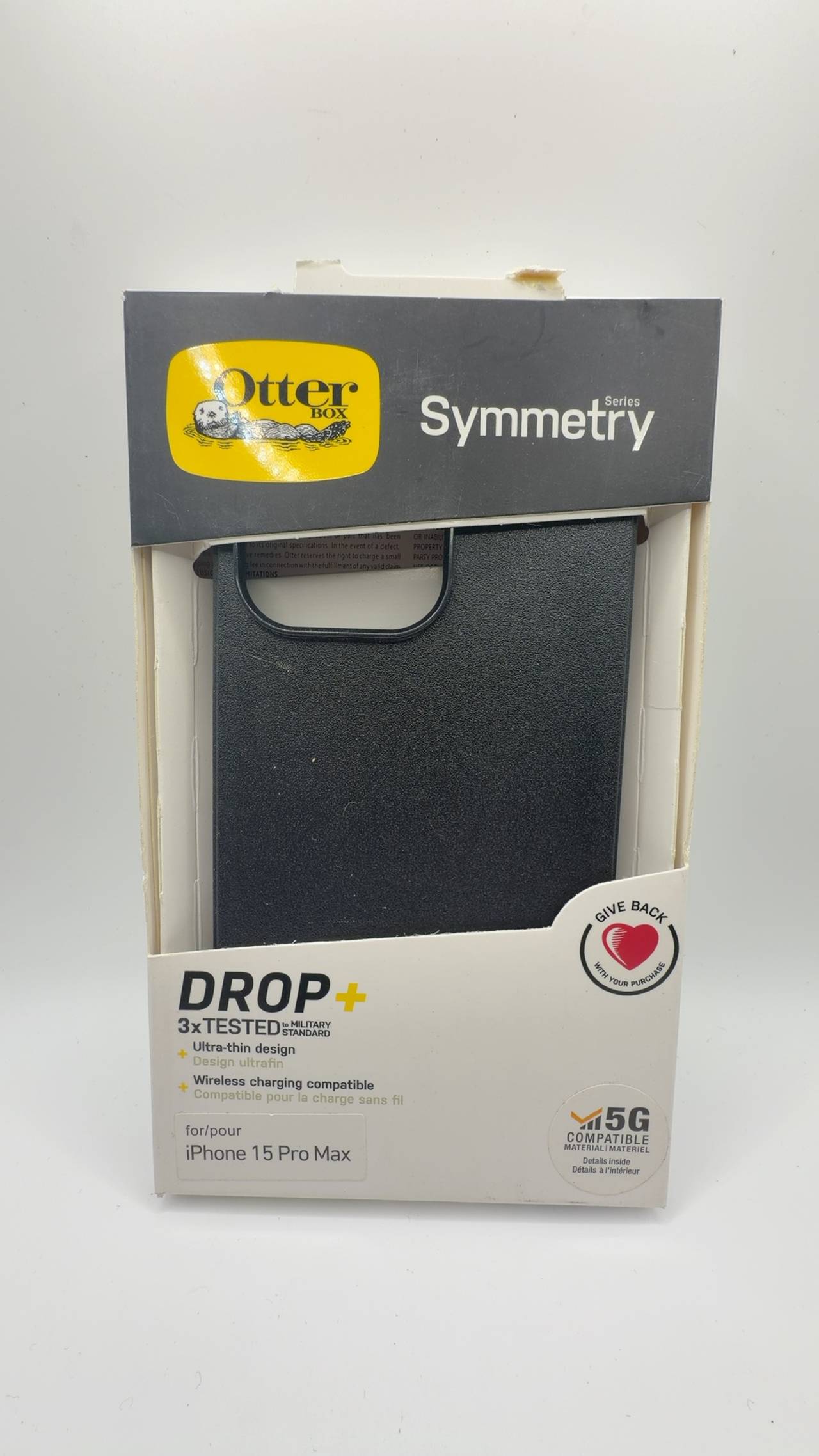 OtterBox Symmetry Series+ Case for iPhone 15 Pro Max Black