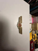 1950s-60s Vintage SouthWest Airlines Hostess TWA Flight Attendant Wing Pin - Image 2