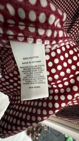 Express Fitted Gingham Dress Shirt Red white dots XL 17-17 1/2 - Image 4