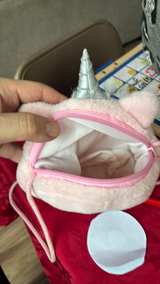 Pink Plush Unicorn Crossbody Purse - Image 3