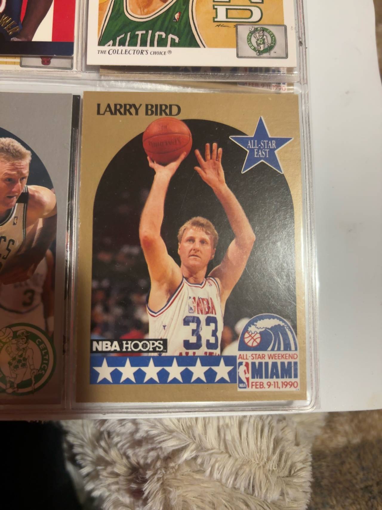 Larry Bird 1990 NBA Hoops All-Star #2 Basketball Card